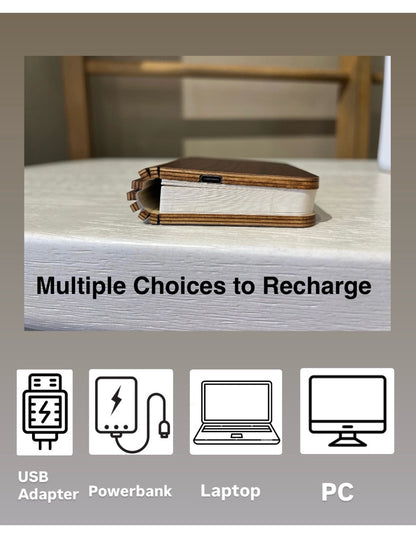 IlumiBook™ - Magical Book Lamp | Opens Like Real Book | USB Rechargeable Night Light for Kids & Adults
