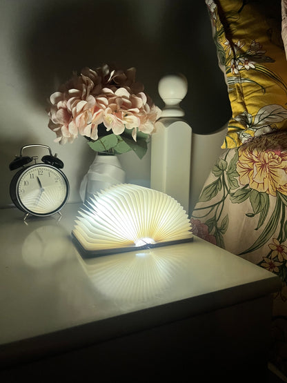 IlumiBook™ - Magical Book Lamp | Opens Like Real Book | USB Rechargeable Night Light for Kids & Adults